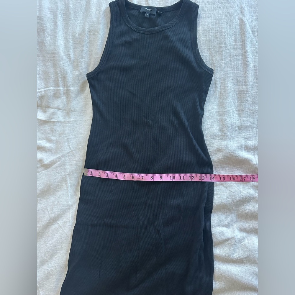 Theory Black Racer Tank Dress - Picture 4 of 6